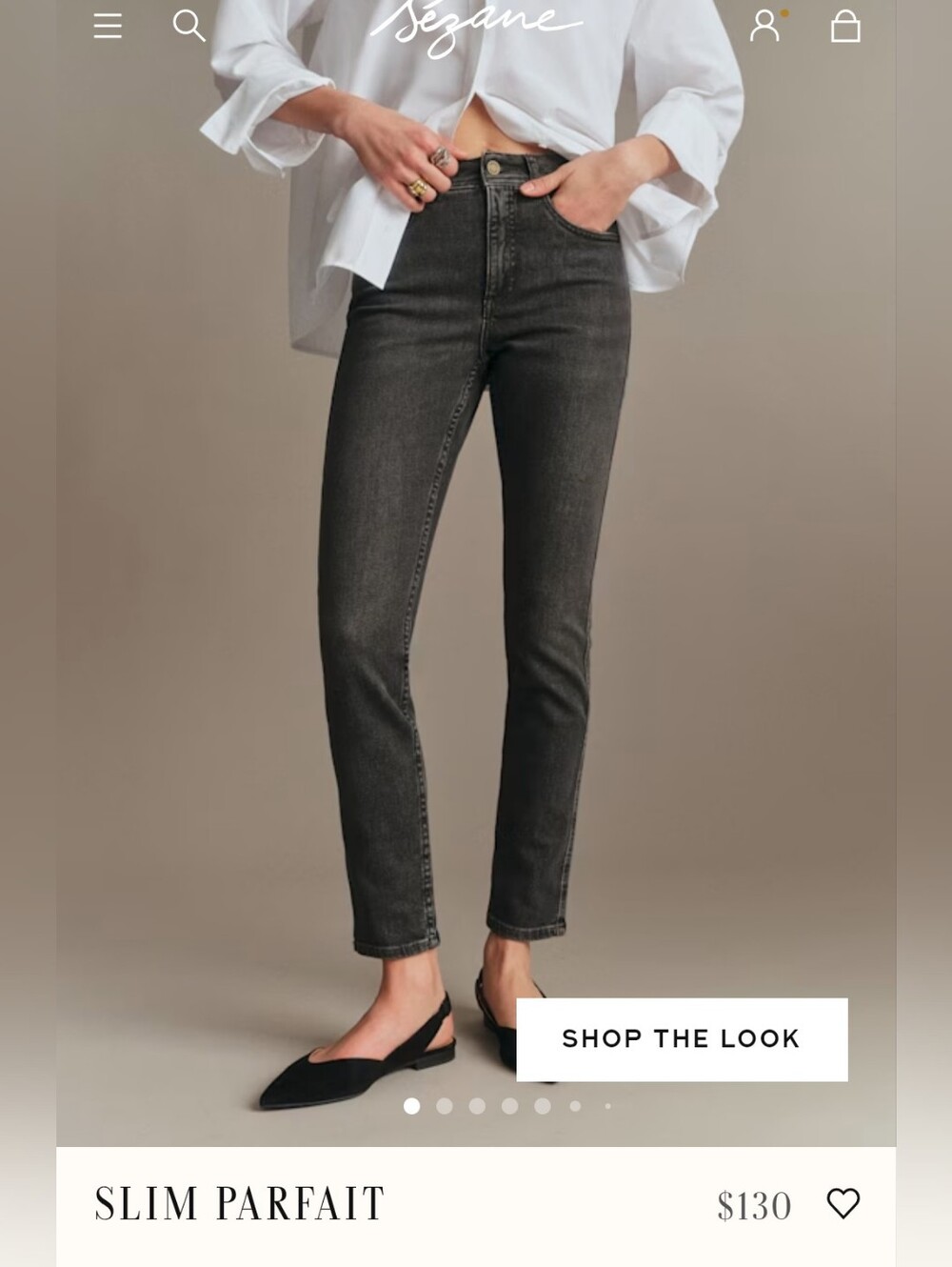 Sézane Slim Parfait Jeans Sz. 26